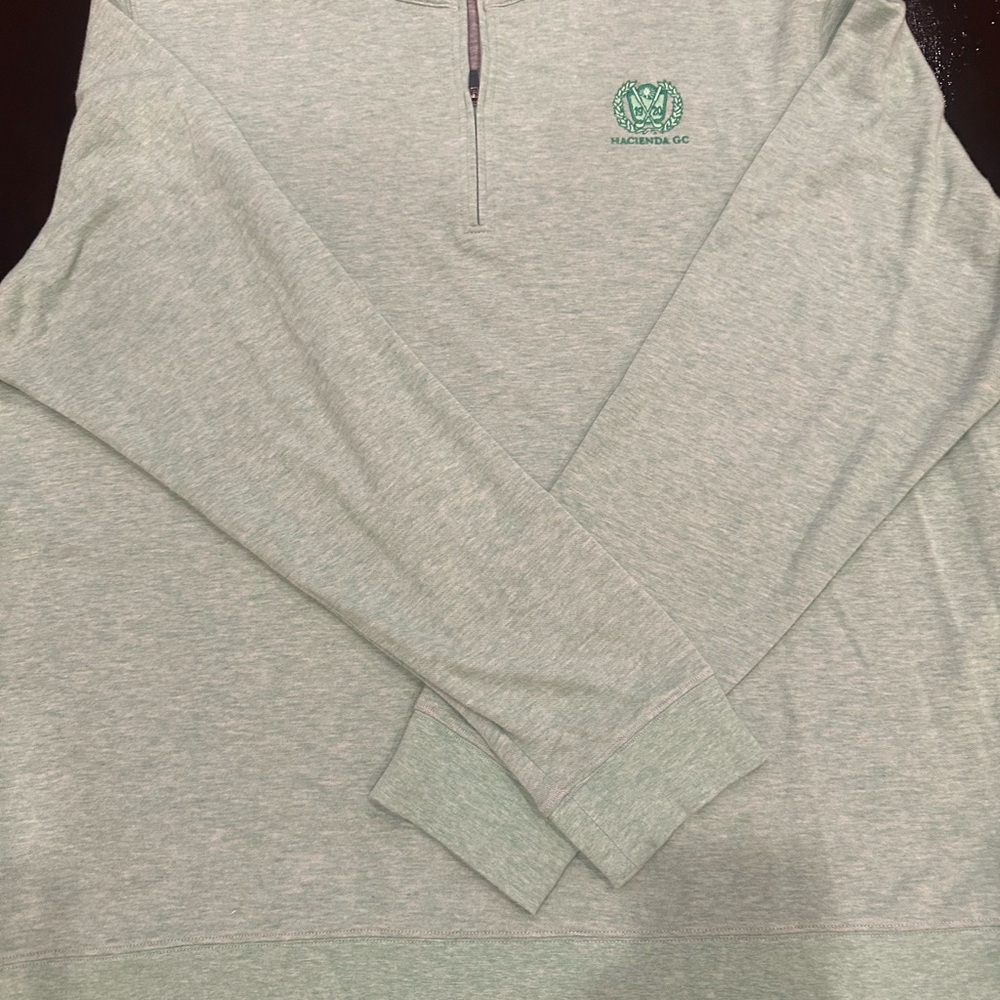 Green Quarter-Zip Pullover